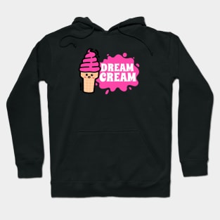 Ice Cream Cone Kawaii Cute Face Hoodie